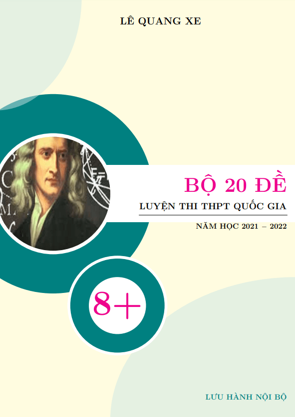 20 đề luyện thi THPT Quốc gia 2022 môn Toán dành cho học sinh TB – Khá